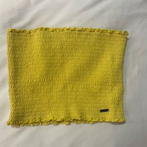 Yellow Hollister tube top